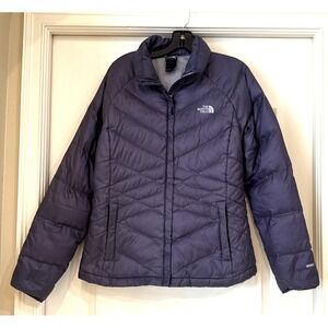 North Face Jacket Aconcagua Size Large 550 Down Puffer Full Zip Purple Coat